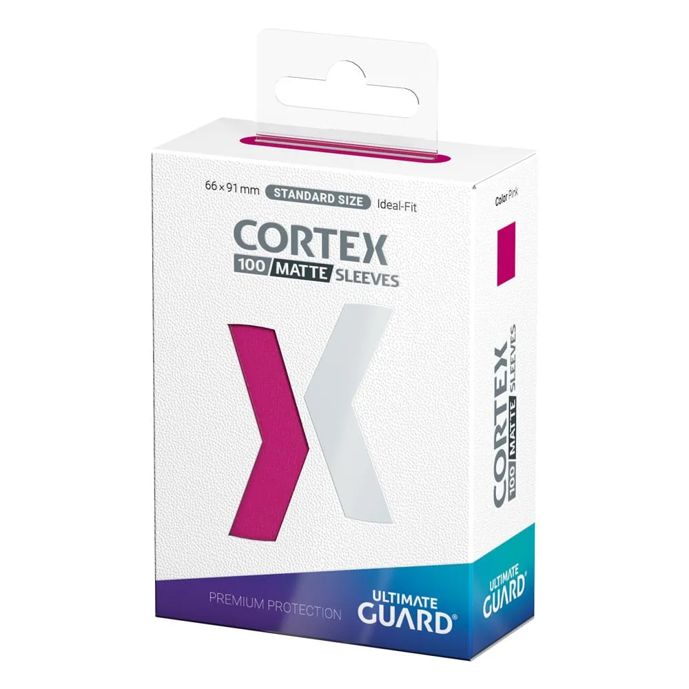 Ultimate Guard Cortex Sleeves Matte Standard Size 66 x 91 mm (100 Sleeves) - Pink